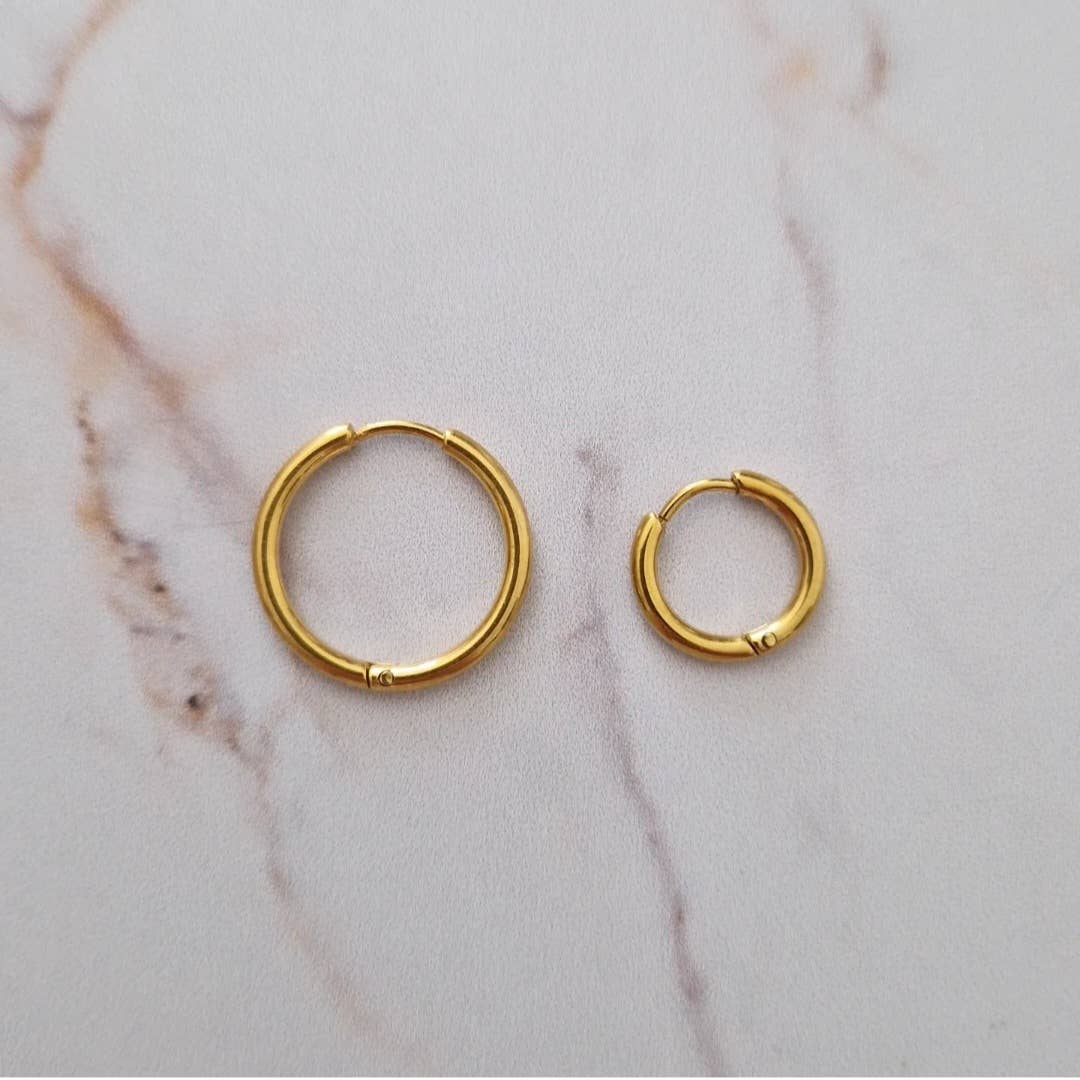 Boucles d'oreilles Flower Bleu gris / Classique