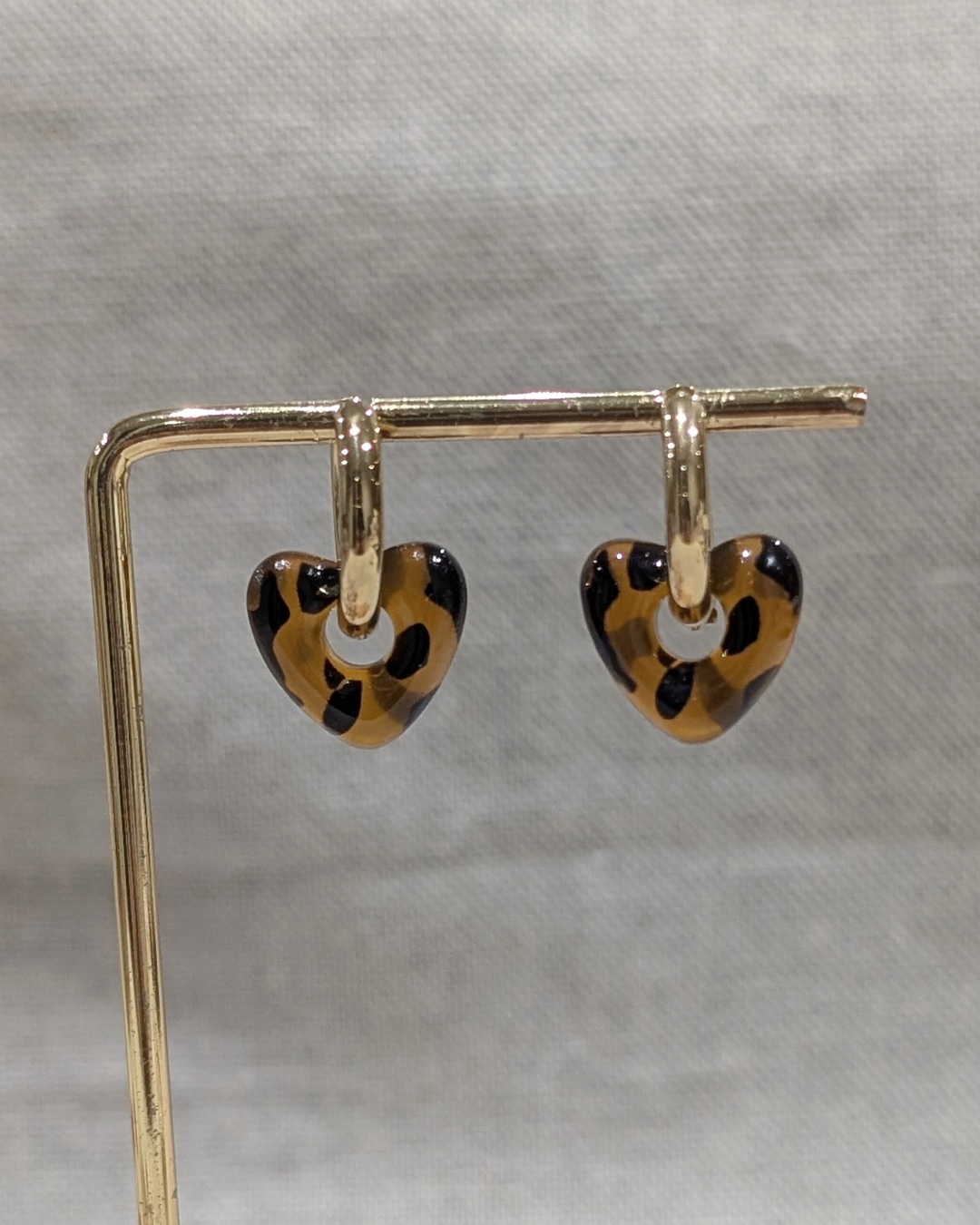 Boucles d'oreilles Nolan léopard