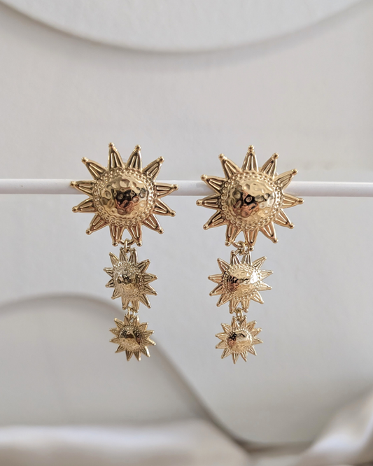 Boucles d'oreilles soleil