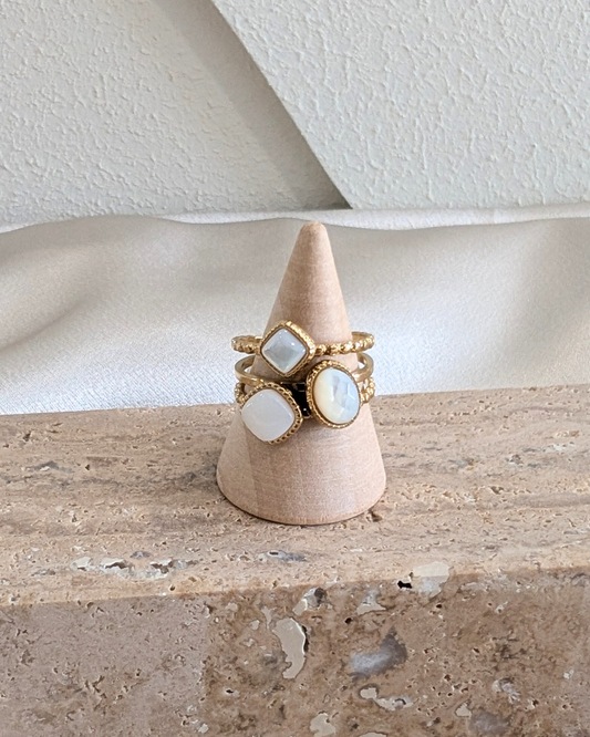 Bague Milgrain Blanche